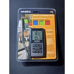 NEW MAVERICK HD8 ROAST ALERT/3 THERMOMETER & TIMER